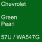 Preview: Chevrolet, Green Pearl, 57U / WA547G.